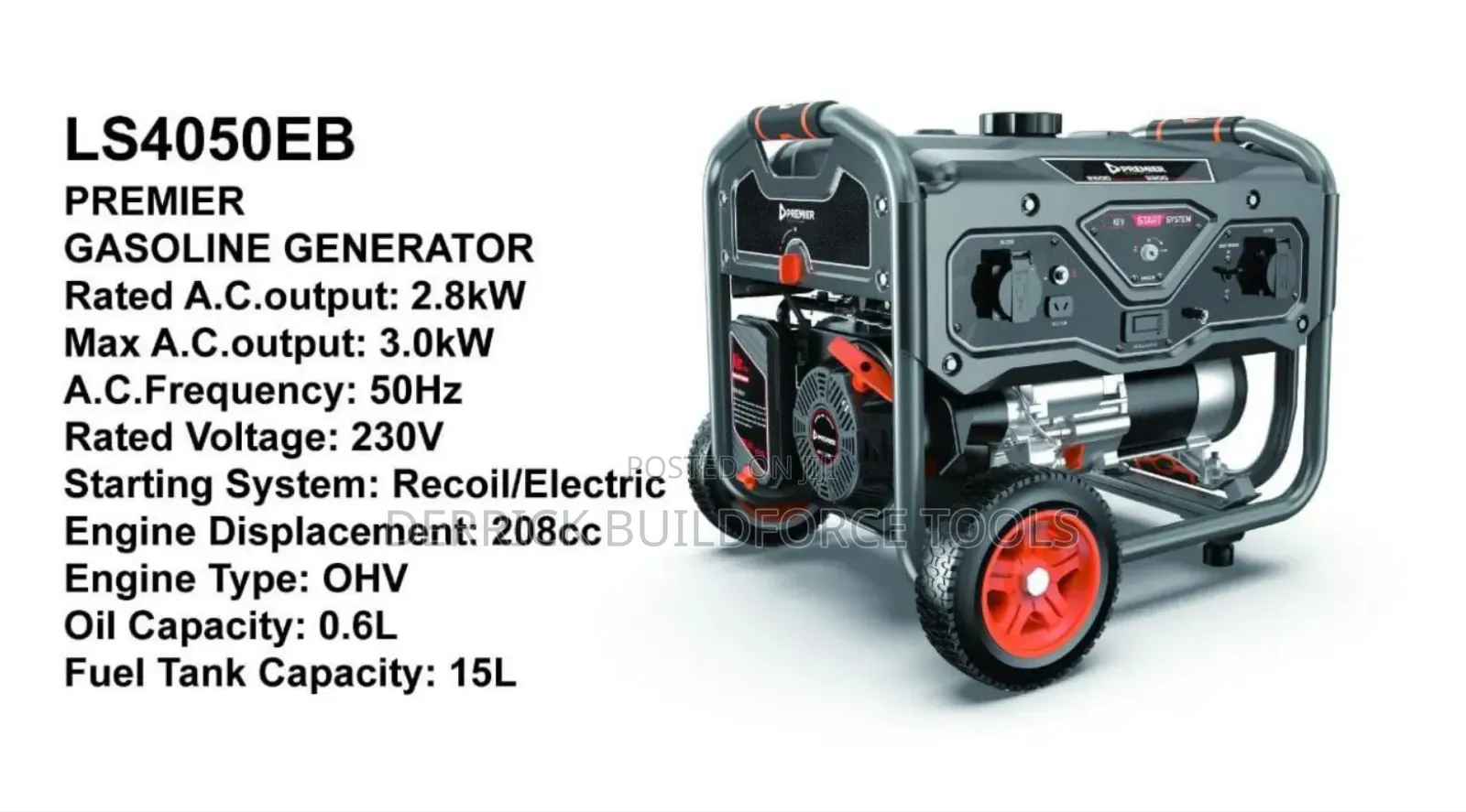 Ls5050eb Premier 3.0kw Premier Gasoline Generator