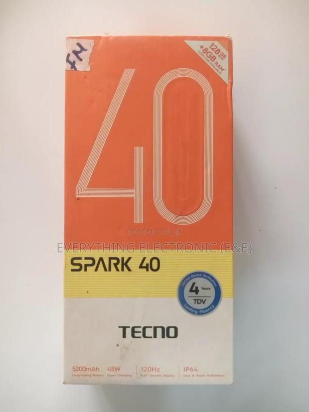 New Tecno Spark 40 128 GB Black - main view