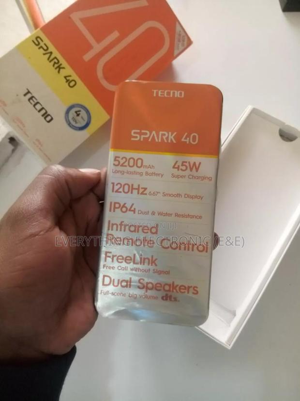 New Tecno Spark 40 128 GB Black - thumbnail 3