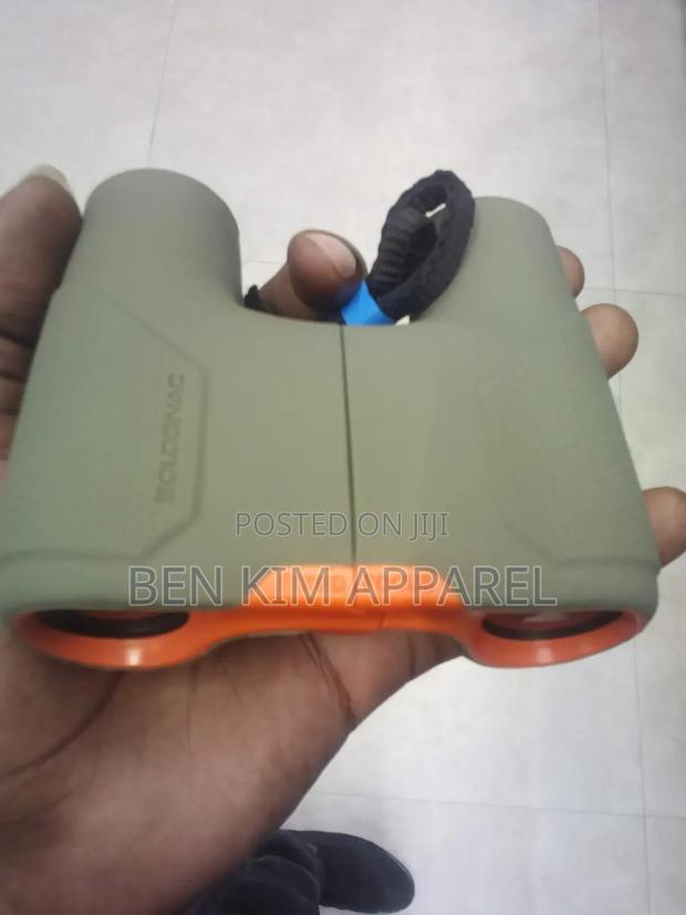 8 × 25 Foldable Pocket Size Fit Binoculars Fixes Focus Orange Green - thumbnail 5