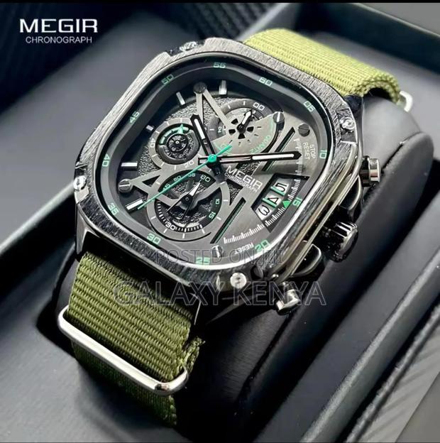 Megir Green Gents Watch
