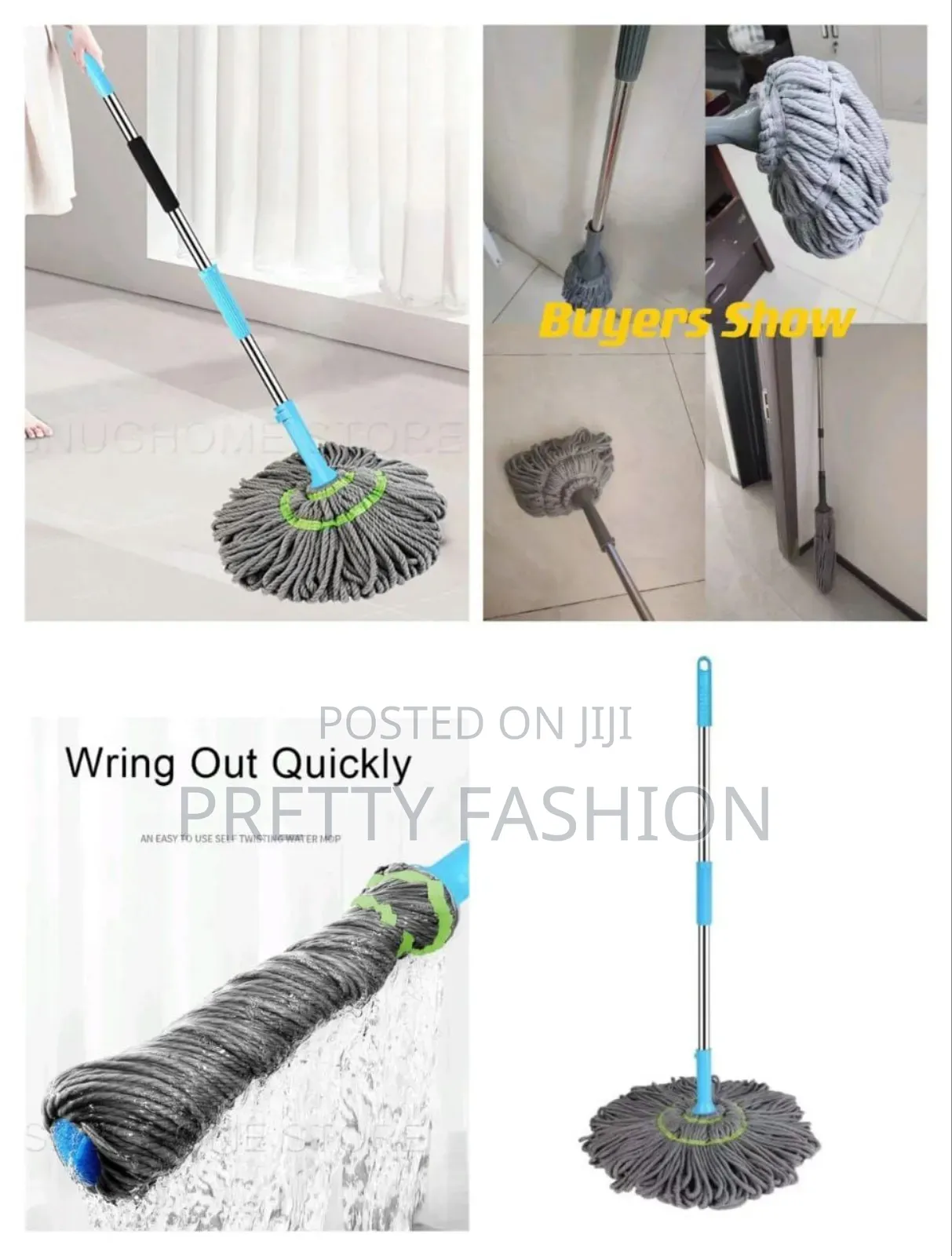 360 Rotating Self Wringing Twist Mop