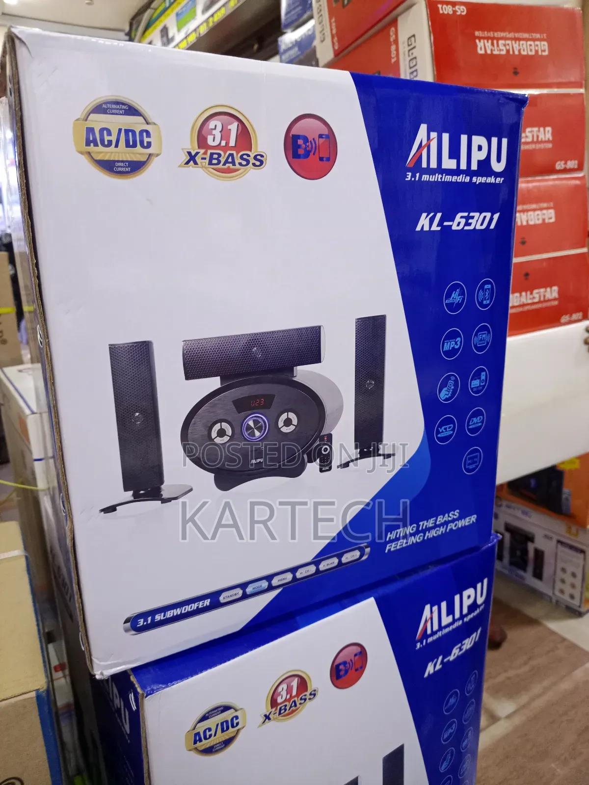 Ailipu Kl-6301 3.1 Channel Multimedia Speaker With Powerful Subwoofer