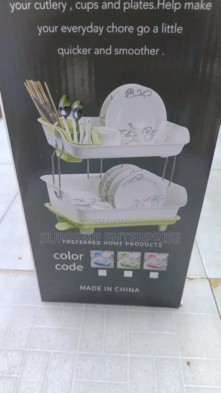 2 PCS Plastic Dish Rack
