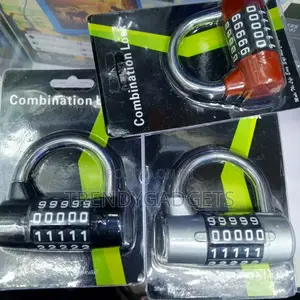 Resettable 5 Digit Combination Padlock Heavy Duty Lock
