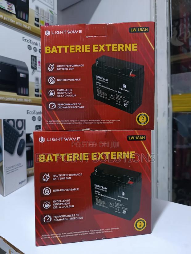 Lightwave 12v By 18ah Ups Battery (Lw 18ah Maintenance Free Battery