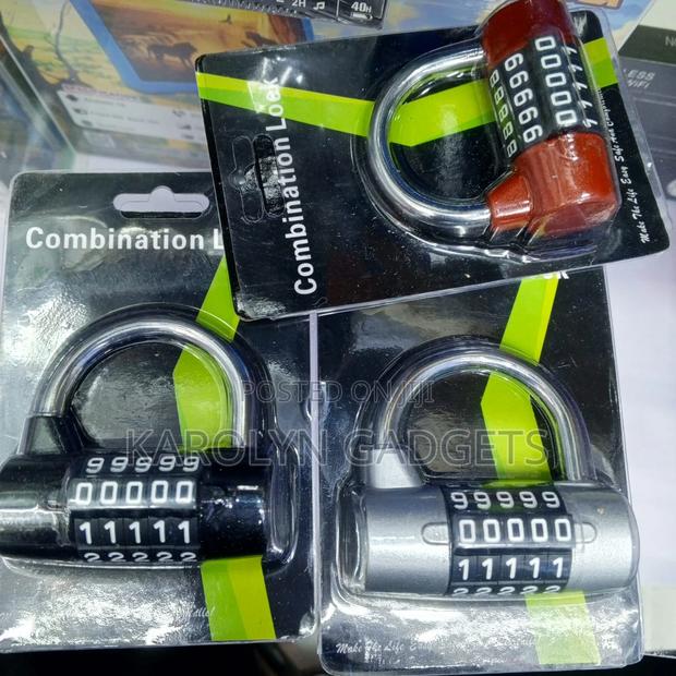 Keyless 5 Digit Password Padlock Zinc Alloy Lock - thumbnail 2