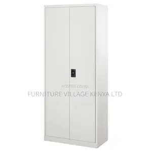 Filing Cabinet Storage Unit 2 Doors 5 Compartments Adjustable Shelf
