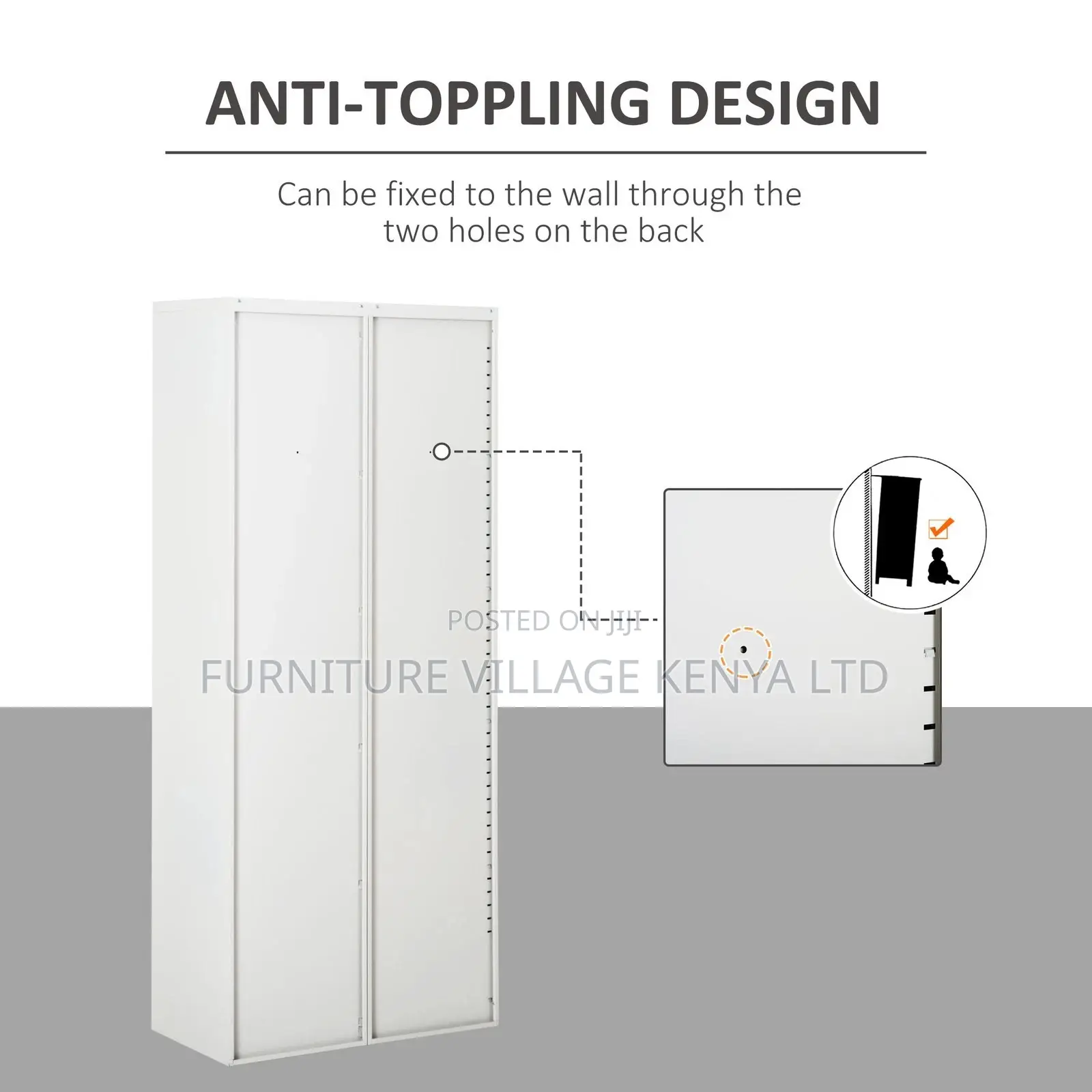 Filing Cabinet Storage Unit 2 Doors 5 Compartments Adjustable Shelf