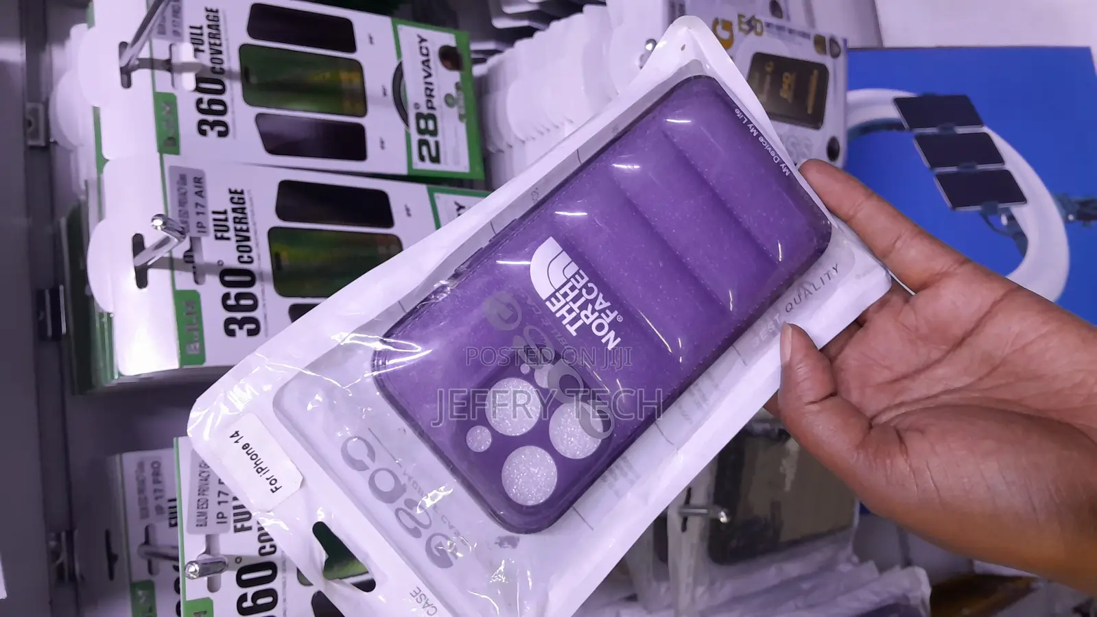 Padded North Face iPhone 14 Northface Case for -Purple