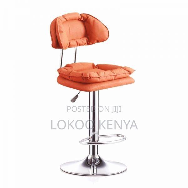 Barstool; Modern Swivel-Adjustable Counter Height Barstool - thumbnail 2