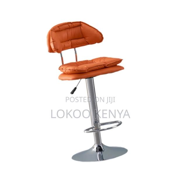 Barstool; Modern Swivel-Adjustable Counter Height Barstool - thumbnail 5