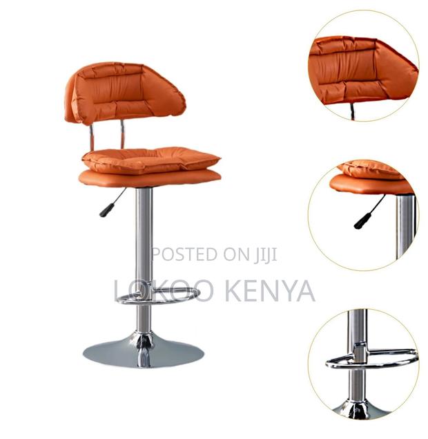 Barstool; Modern Swivel-Adjustable Counter Height Barstool - thumbnail 9