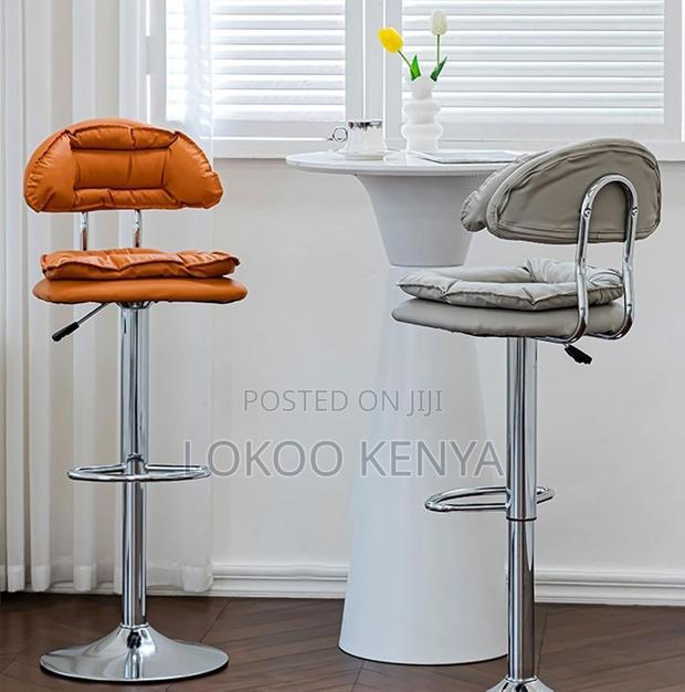 Barstool; Modern Swivel-Adjustable Counter Height Barstool - thumbnail 10