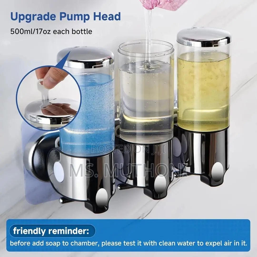 Wall-Mounted Multi-Chamber Soap Dispenser*