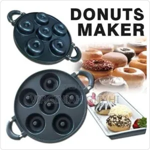 High Quality Die-Cast Non-Stick Induction Heavy Donut 6 Slot Pan