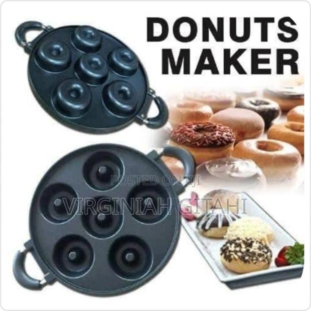 High Quality Die-Cast Non-Stick Induction Heavy Donut 6 Slot Pan