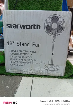 Starworth 16" Stand Fan