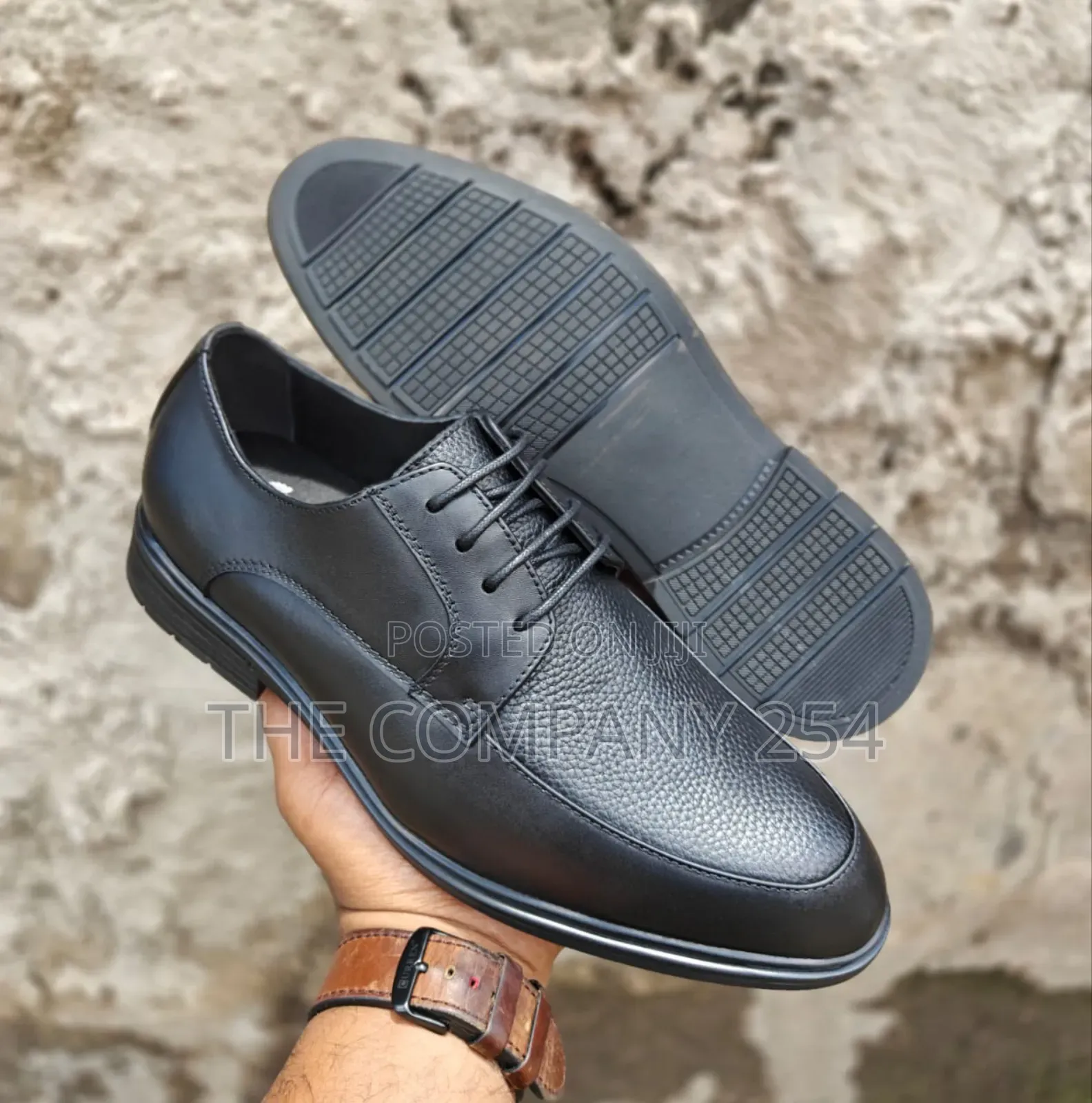 Quality Casual Leather Official Men Clarks ,Slip on Laced Rubber Shoe