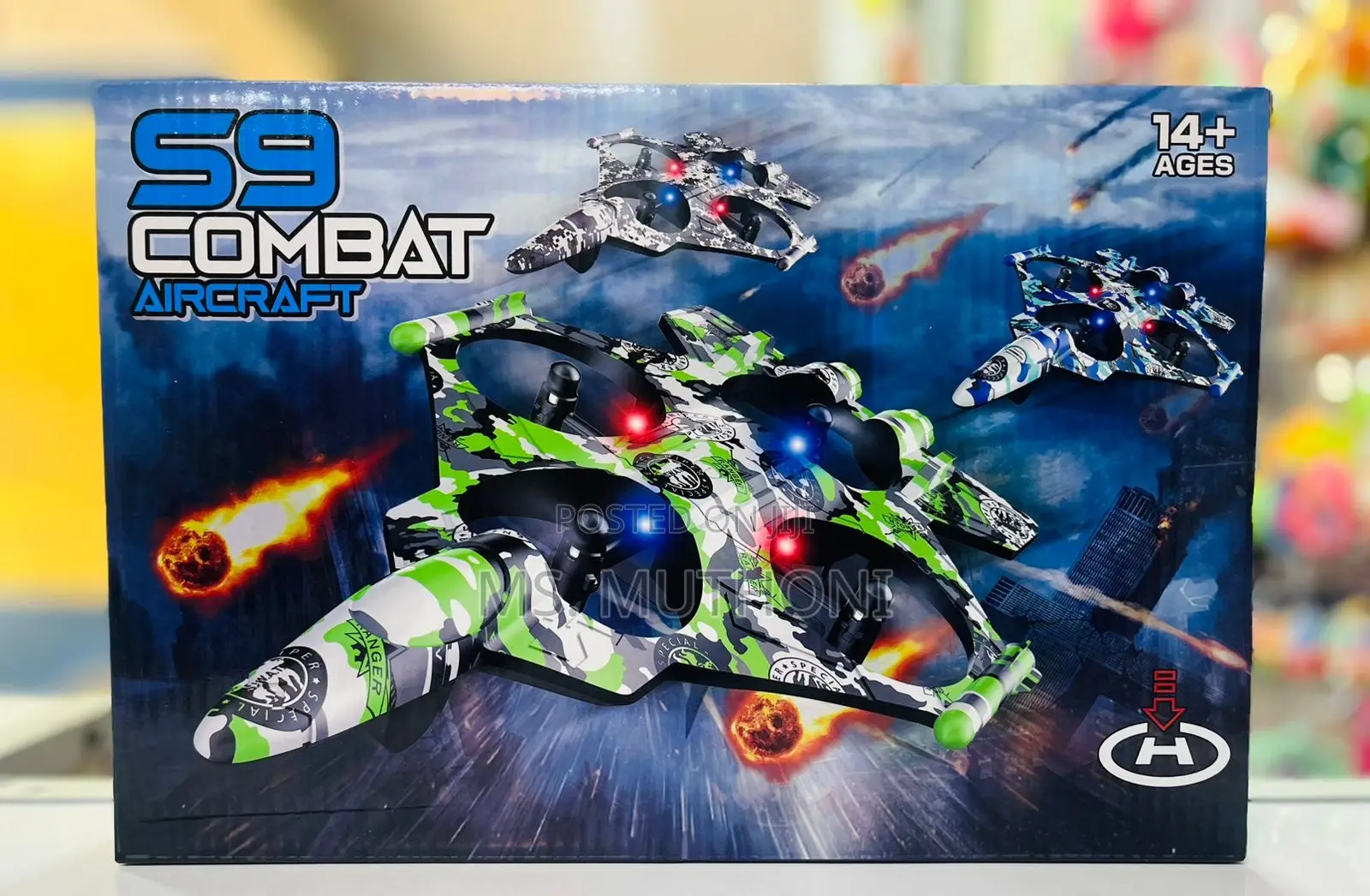 Remote Control Drone Shaped Like a Fighter Jet for Kids.