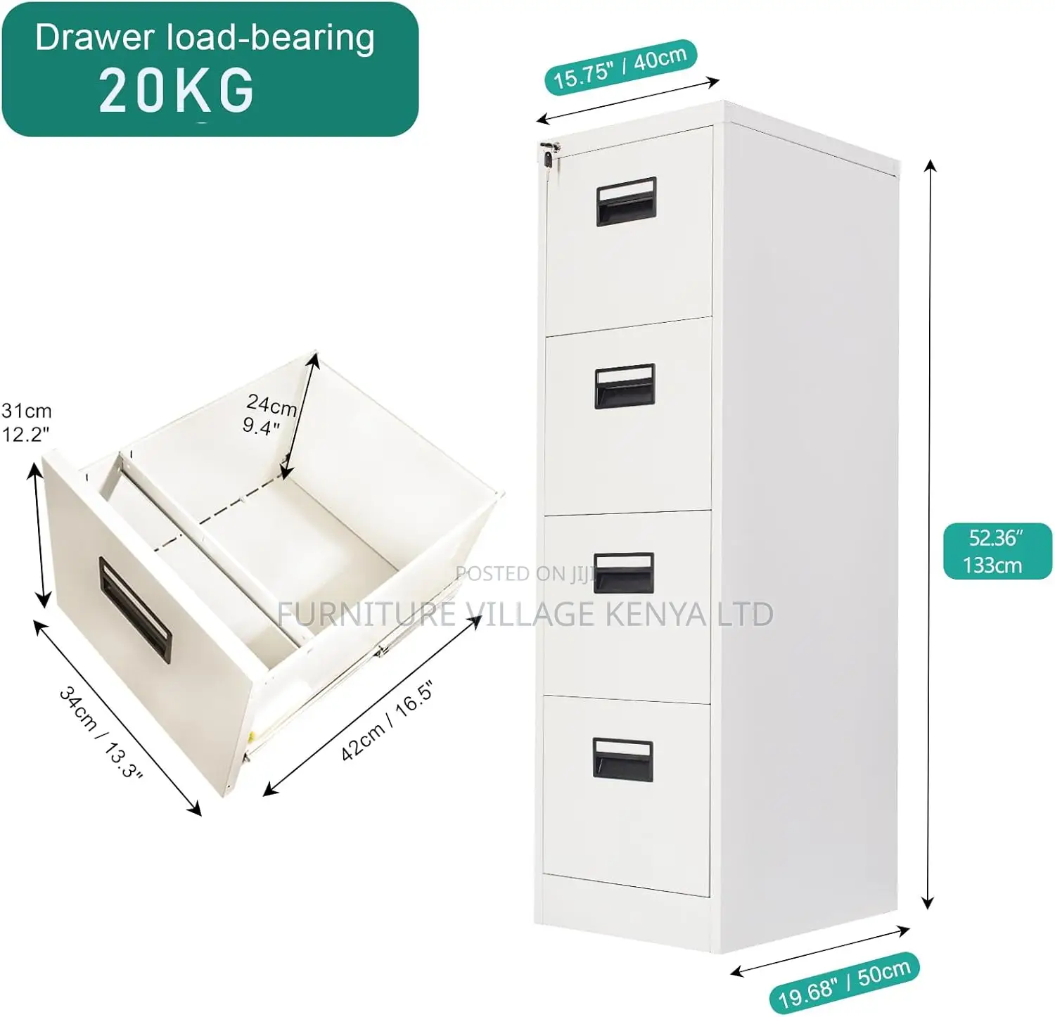 Filing Cabinets| Lockable Cabinets| 4 Drawers Metal Cabinet