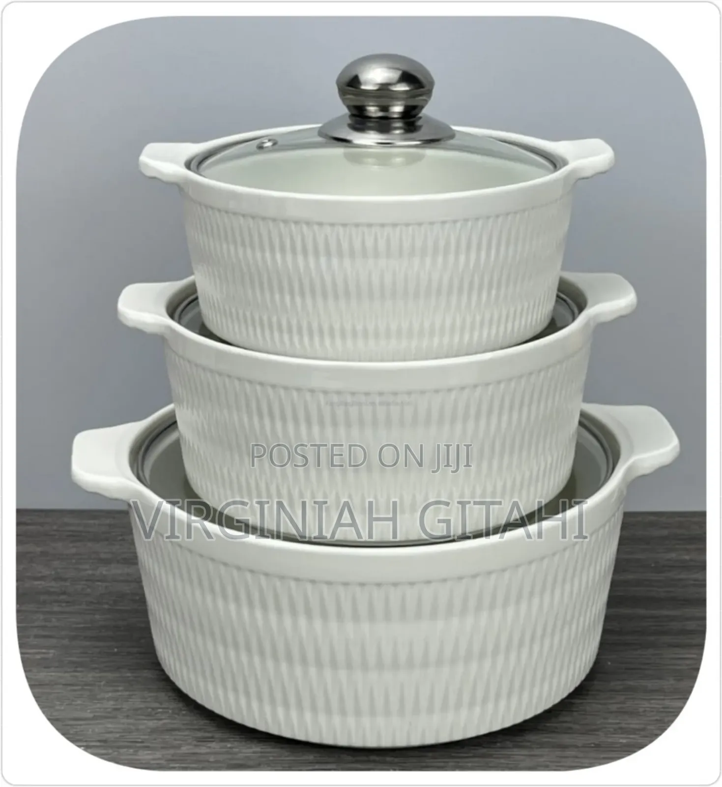New Arrivals 3pcs Plain White Ceramic Serving Dish Set
