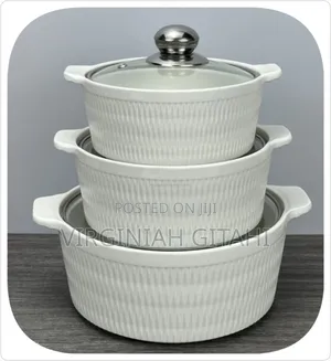 New Arrivals 3pcs Plain White Ceramic Serving Dish Set