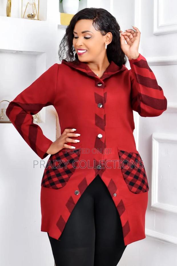 High Quality Stretch Sweater With a Hoodie - thumbnail 2