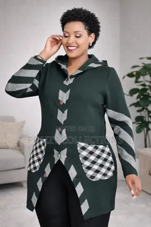 High Quality Stretch Sweater With a Hoodie