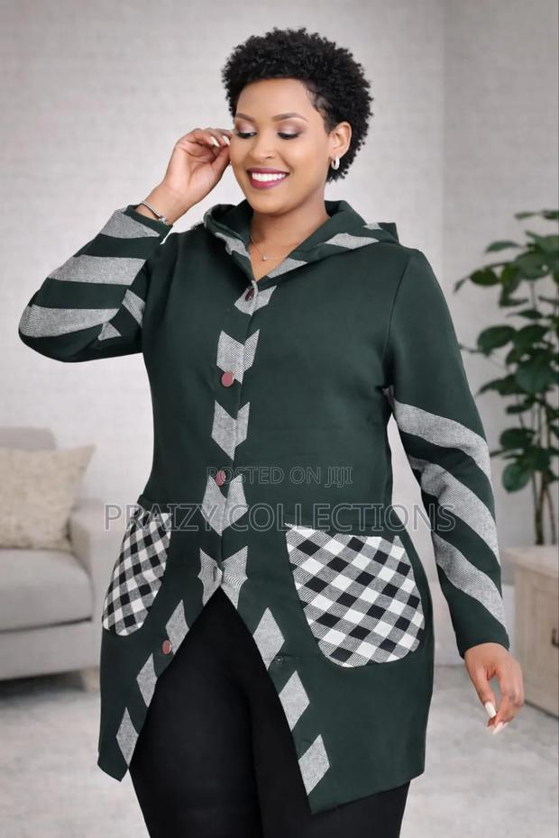 High Quality Stretch Sweater With a Hoodie - thumbnail 3