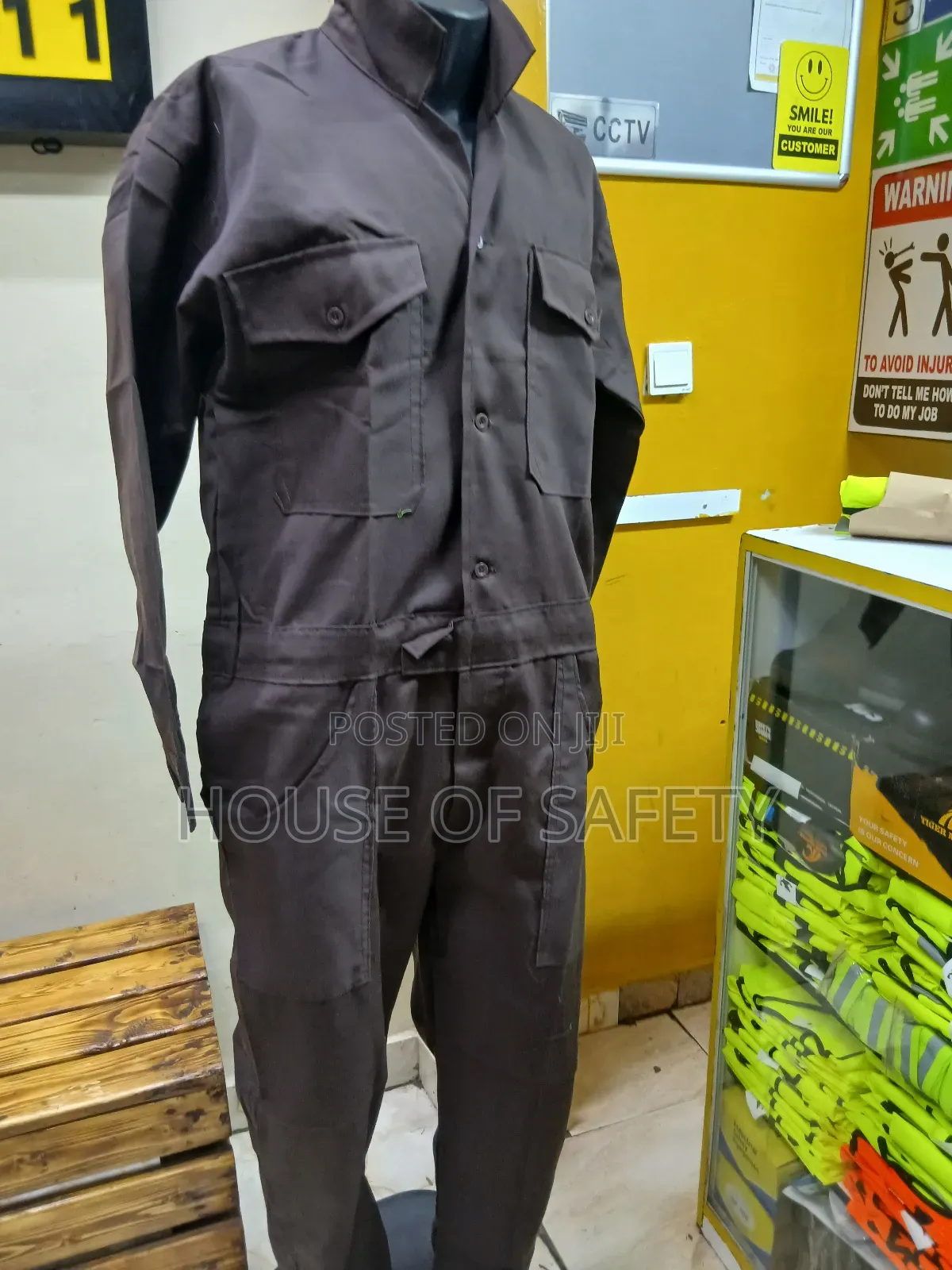 Chocolate Colour Plain Overall