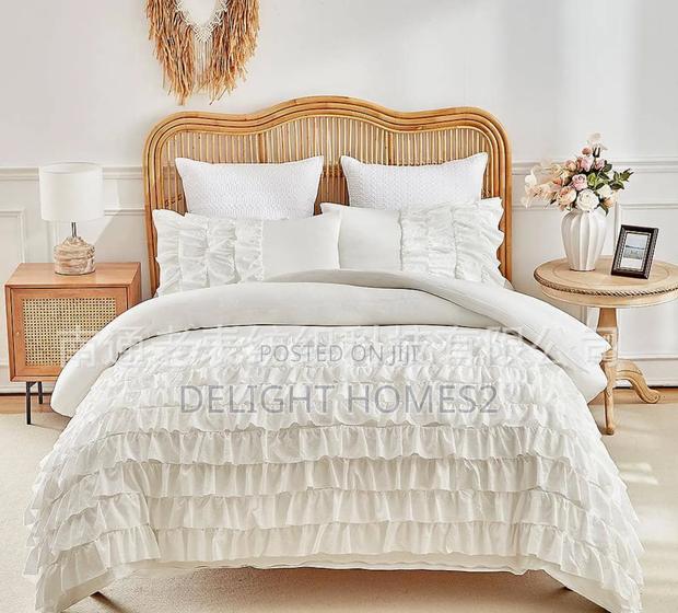 3pc Frilled Ruffle Duvet Cover Set_sk - thumbnail 4