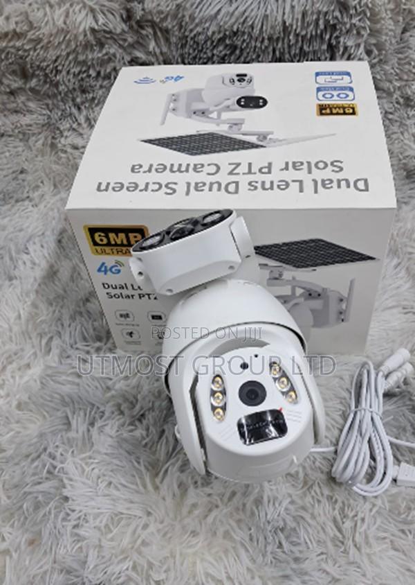 Ubox 6mp 4g Dual Solar Powered PTZ CCTV Camera