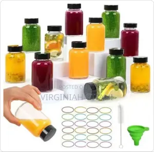 *Gingershots Glass Bottles Set of 5