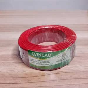 Evin High Quality Red 2.5mm Single Core Solid Copper Wiring Cable