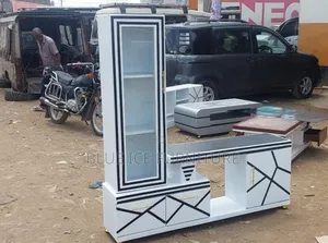 Tv Stand With Frame Storing Cabinet