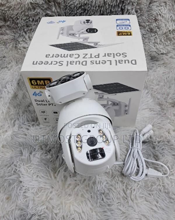 Ubox 6mp 4g Dual Solar PTZ Camera With Night Vision