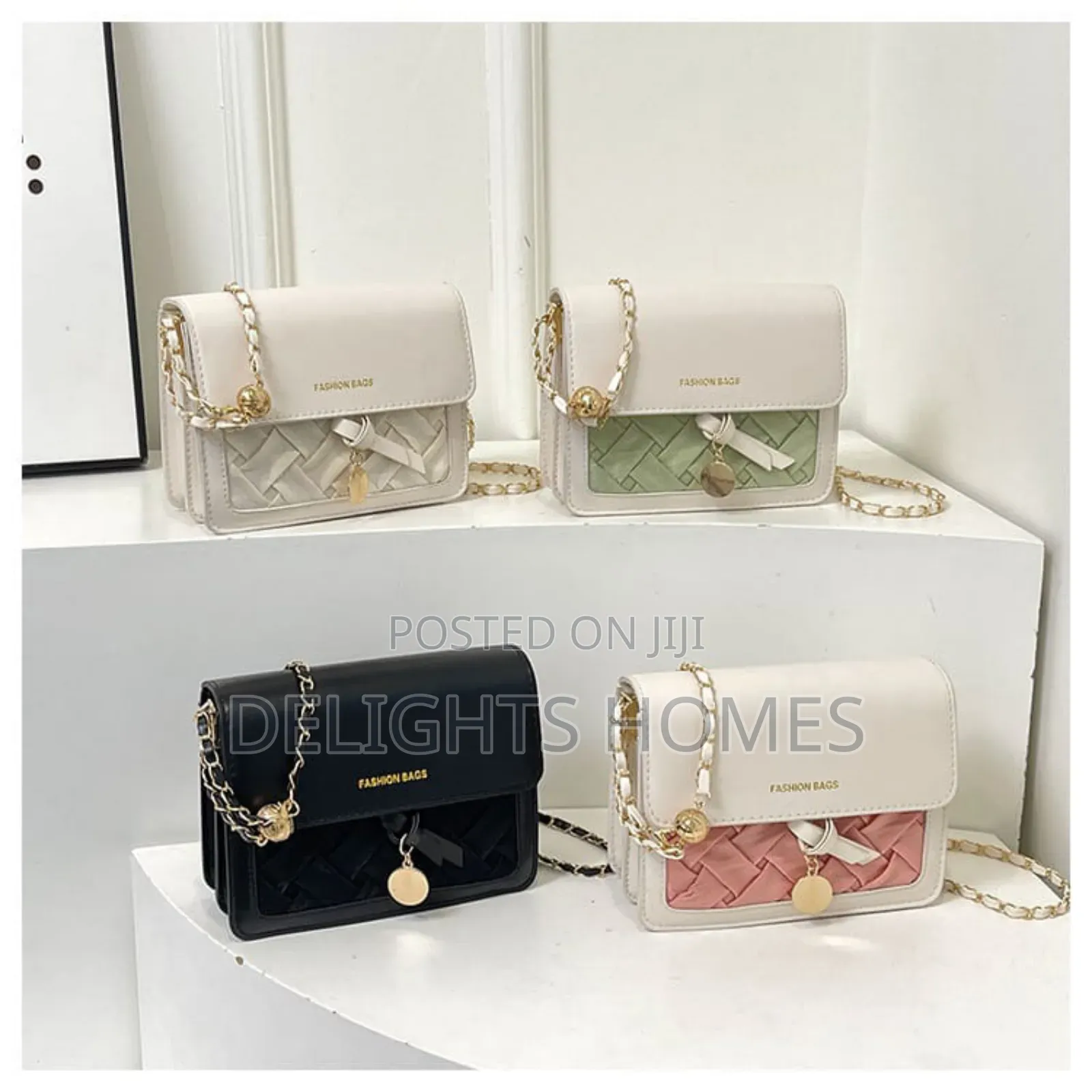 Elegant Solid Color Sling Bag_re