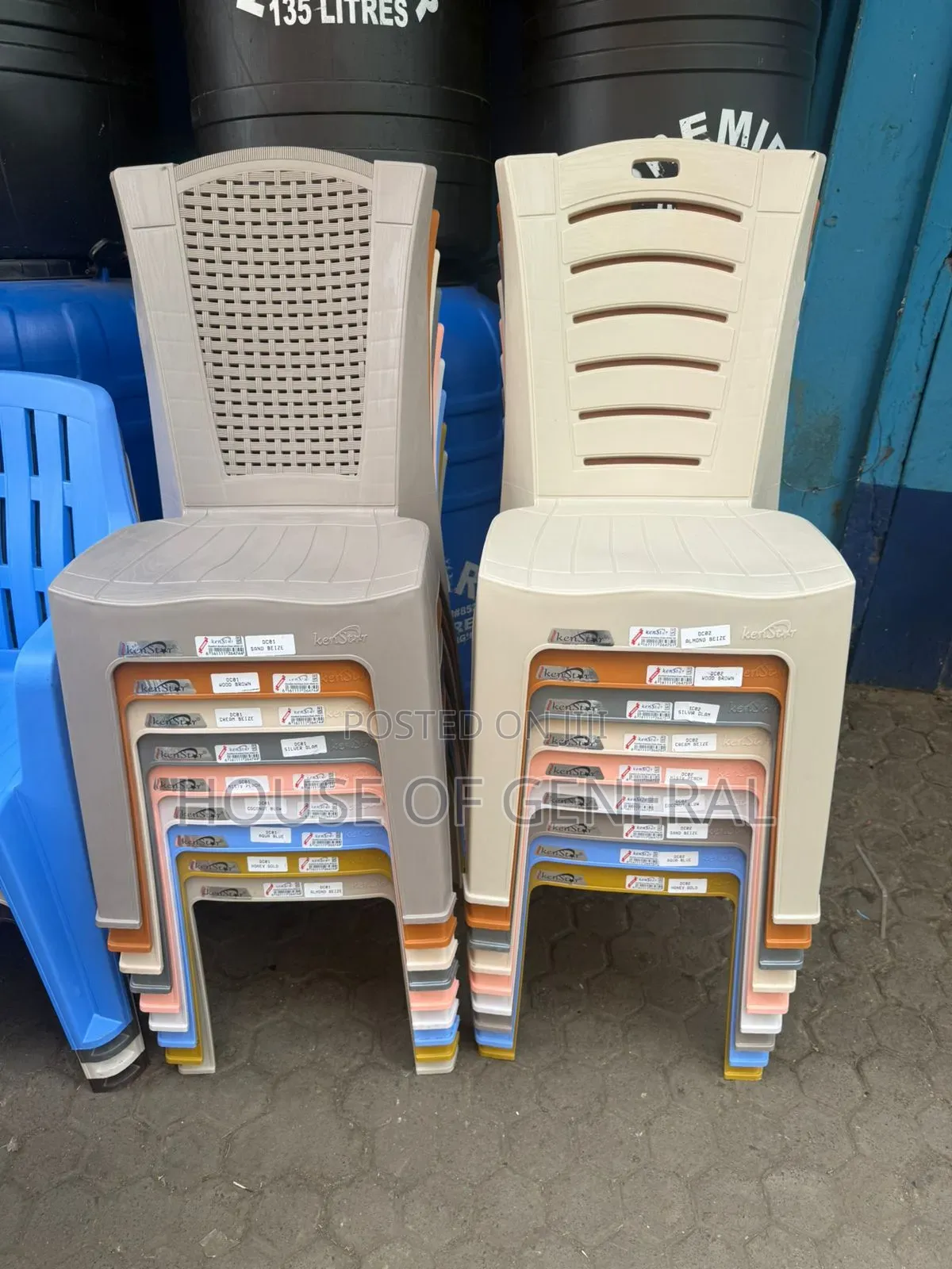 Very Strong Armless Kenstar Plastic Chairs.Durable Plastic Chairs