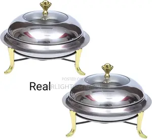 Stainless Steel 28cm Golden Furnace Chaffing Dish