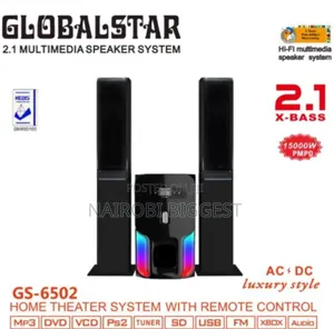 2.1ch Gs-6502 Home Theater System With Remote Control Tall Boy Woofer