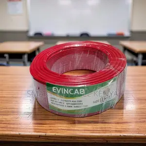Evin Shock Proof Red 2.5mm Single Core Solid Copper Cable