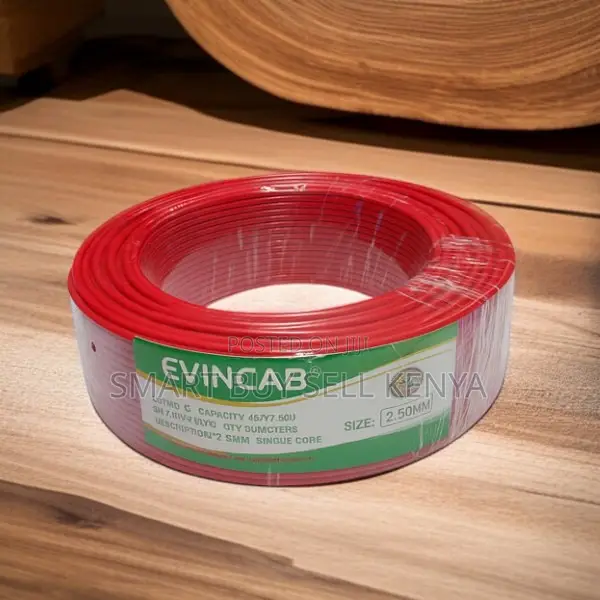 Evin Corrosion Proof Red 2.5mm Single Core Solid Wiring Cable