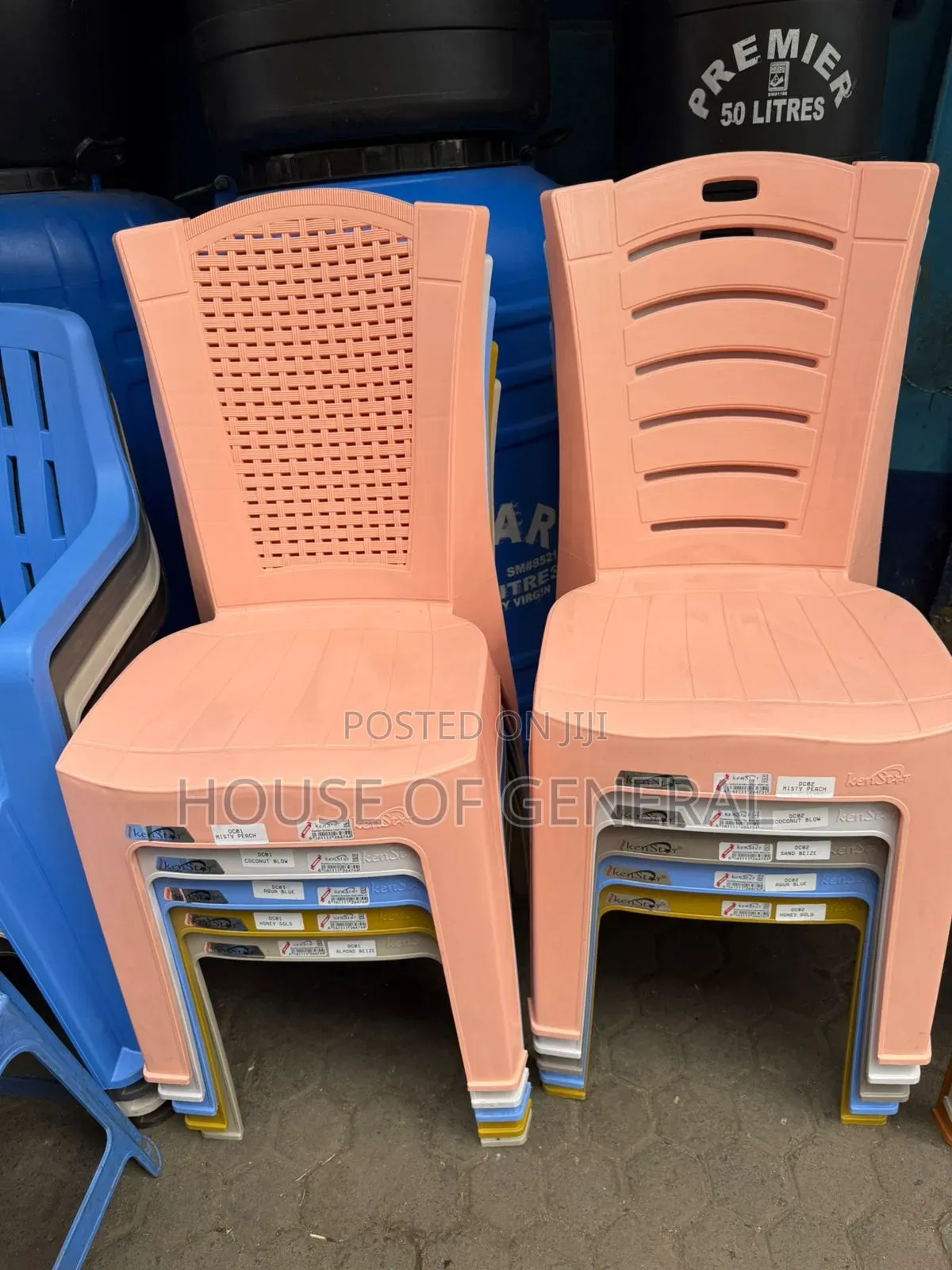 Beautiful Armless Kenstar Plastic Chairs. Good Quality Plastic Chairs