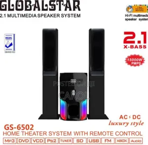 2.1ch Gs-6502 Home Theater System With Remote Control Tall Boy Woofer