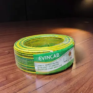 Evin Durable Yellow Green 2.5mm Single Core Solid Indoor Wiring Cable