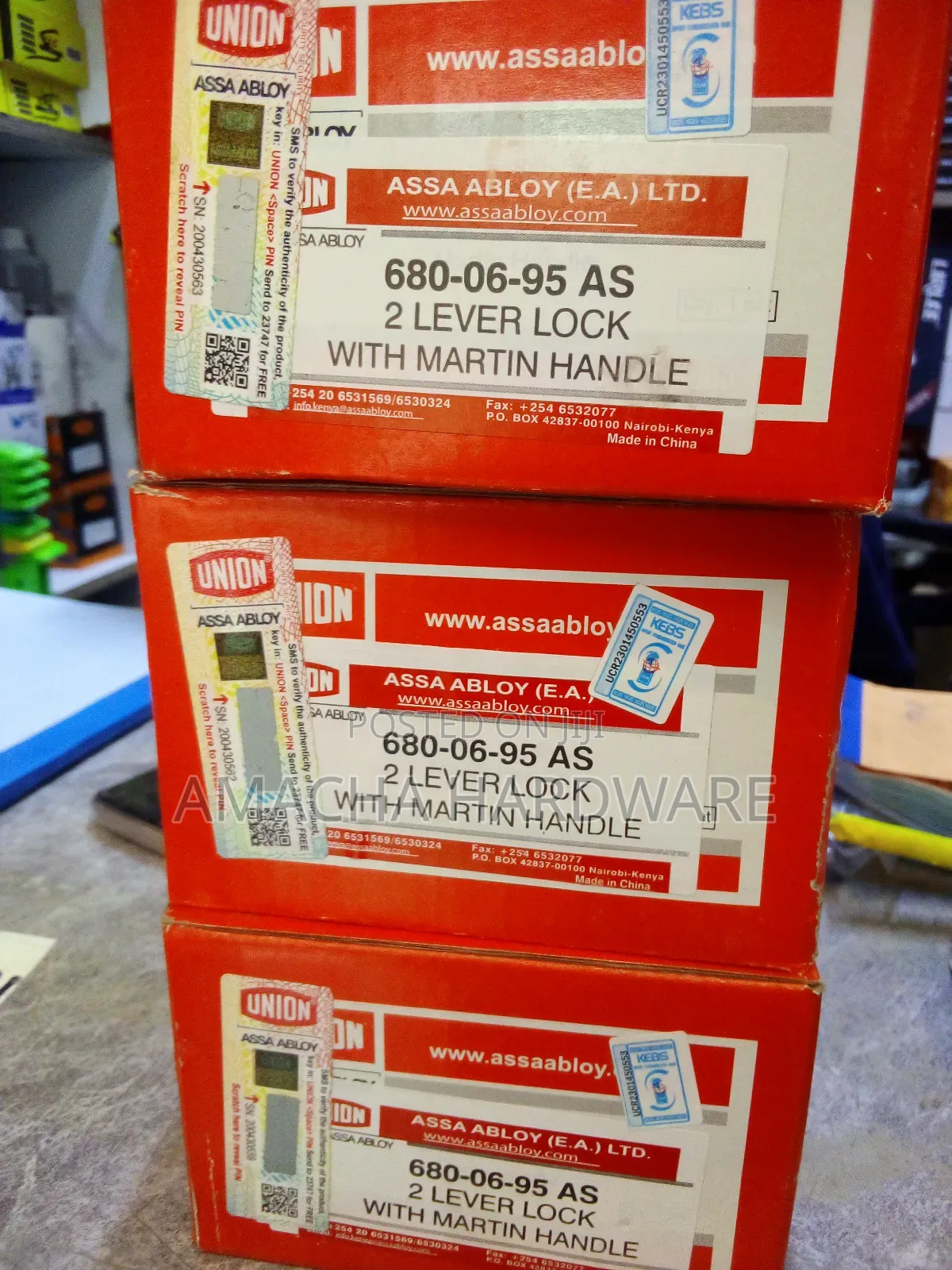 2 Lever Union Lock With Martin Handle