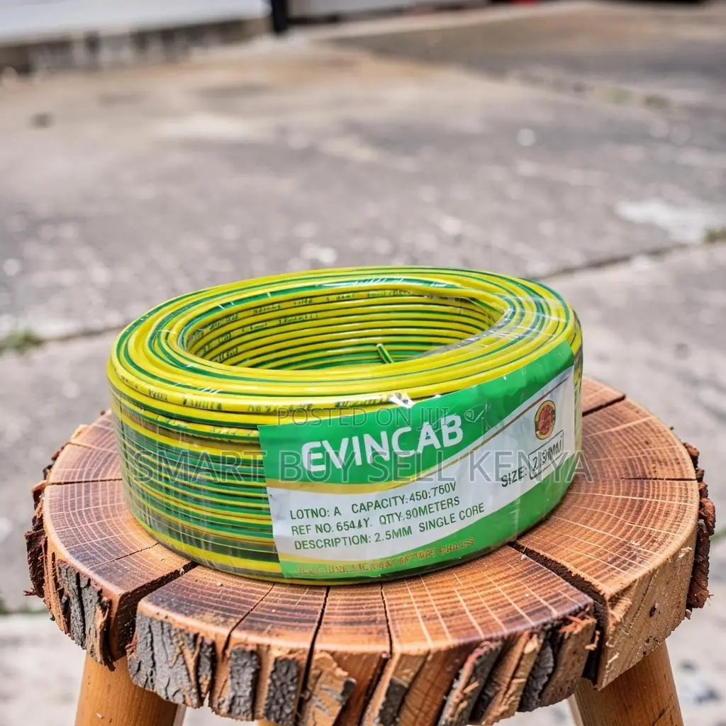 Evin Corrosion Resistant Yellow Green 2.5mm Single Core Wiring Cable