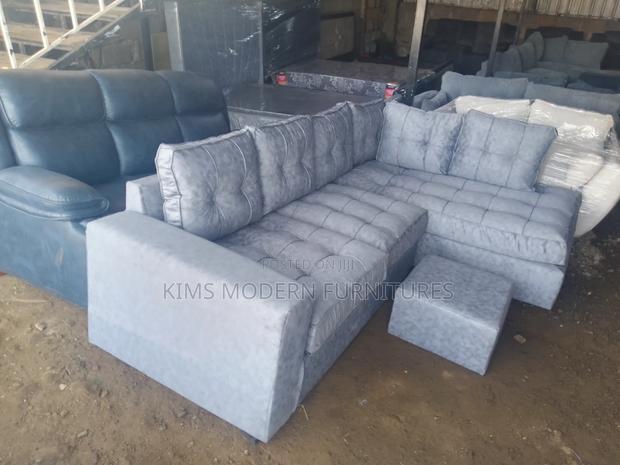 Light Gray Family Size L Sofa - main view
