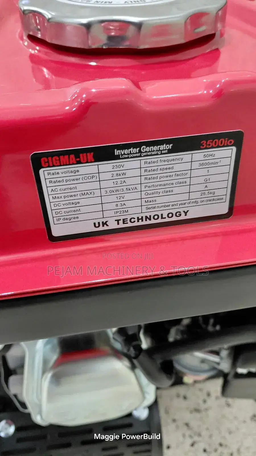 Cigma-Uk 3500io 4kva Inverter Generator